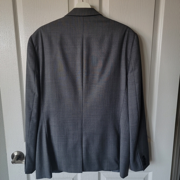 Express Photographer Fitted Suit Mens 42R Jacket 36W x 29.5L Flat Front Pants - Picture 2 of 16